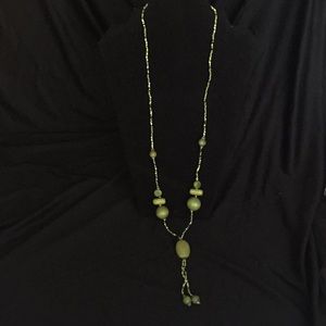 New long green beaded necklace Sale 3 for $20